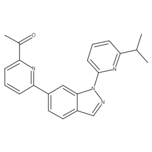 1-(6-(1-(6-Isopropylpyridin-2-yl)-1h-indazol-6-yl)pyridin-2-yl)ethanone结构式