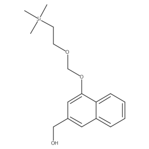 [4-(2-Trimethylsilyl-ethoxymethoxy)-naphthalen-2-yl]-methanol结构式