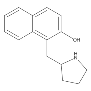 1-[(Pyrrolidin-2-yl)methyl]naphthalen-2-ol Structure