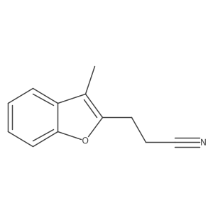 3-(3-Methyl-1-benzofuran-2-yl)propanenitrile结构式