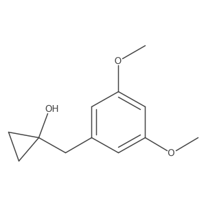 1-[(3,5-Dimethoxyphenyl)methyl]cyclopropan-1-ol Structure