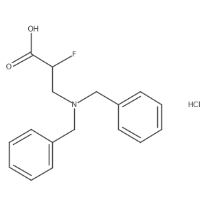 3-(Dibenzylamino)-2-fluoropropanoic acid hydrochloride Structure