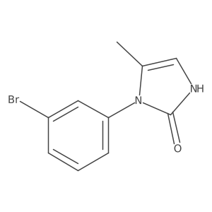 1-(3-Bromophenyl)-5-methyl-2,3-dihydro-1H-imidazol-2-one结构式