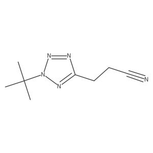 3-(2-tert-butyl-2H-1,2,3,4-tetrazol-5-yl)propanenitrile Structure