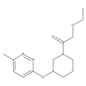 2-Ethoxy-1-(3-((6-methylpyridazin-3-yl)oxy)piperidin-1-yl)ethanone结构式