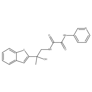 N1-(2-(benzo[b]thiophen-2-yl)-2-hydroxypropyl)-N2-(pyridin-3-yl)oxalamide Structure