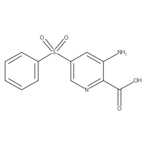 3-Amino-5-(phenylsulfonyl)picolinic acid结构式