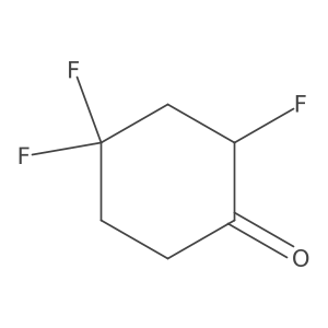 2,4,4-Trifluorocyclohexan-1-one Structure