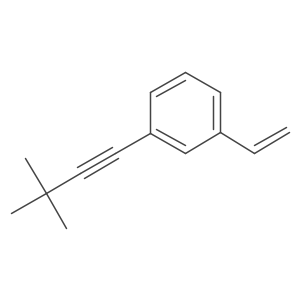 1-(3,3-Dimethyl-1-butyn-1-yl)-3-ethenylbenzene结构式