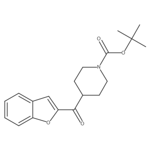 Tert-butyl 4-(1-benzofuran-2-carbonyl)piperidine-1-carboxylate Structure