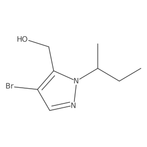 [4-bromo-1-(butan-2-yl)-1H-pyrazol-5-yl]methanol Structure