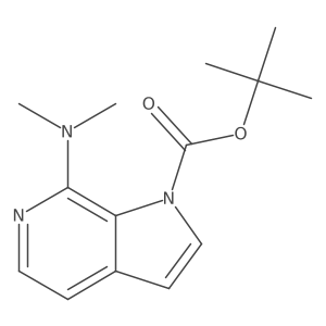 Tert-butyl 7-(dimethylamino)pyrrolo[2,3-c]pyridine-1-carboxylate结构式