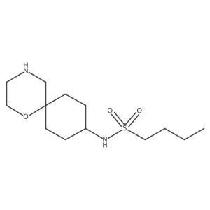 N-{1-oxa-4-azaspiro[5.5]undecan-9-yl}butane-1-sulfonamide结构式