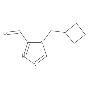 4-(cyclobutylmethyl)-4H-1,2,4-triazole-3-carbaldehyde Structure