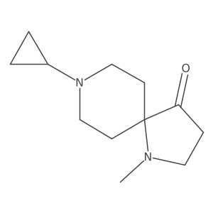 8-Cyclopropyl-1-methyl-1,8-diazaspiro[4.5]decan-4-one Structure