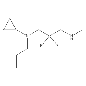 N-[2,2-difluoro-3-(methylamino)propyl]-N-propylcyclopropanamine结构式