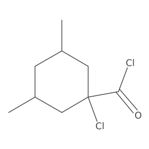 1-Chloro-3,5-dimethylcyclohexane-1-carbonyl chloride Structure