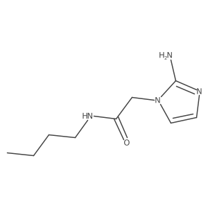 2-(2-amino-1H-imidazol-1-yl)-N-butylacetamide Structure