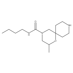 N-butyl-2-methyl-1-oxa-4,9-diazaspiro[5.5]undecane-4-carboxamide Structure