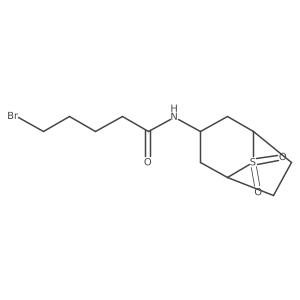 5-bromo-N-{8,8-dioxo-8lambda6-thiabicyclo[3.2.1]octan-3-yl}pentanamide结构式