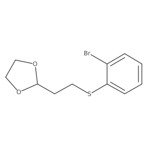 2-{2-[(2-Bromophenyl)sulfanyl]ethyl}-1,3-dioxolane Structure