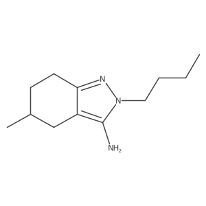 2-butyl-5-methyl-4,5,6,7-tetrahydro-2H-indazol-3-amine结构式