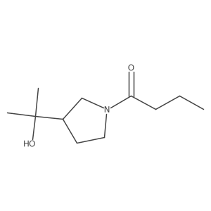 1-[3-(2-Hydroxypropan-2-yl)pyrrolidin-1-yl]butan-1-one Structure
