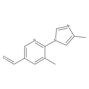 5-methyl-6-(4-methyl-1H-imidazol-1-yl)pyridine-3-carbaldehyde Structure