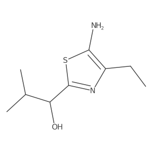 1-(5-Amino-4-ethyl-1,3-thiazol-2-yl)-2-methylpropan-1-ol Structure