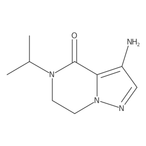 3-Amino-5-isopropyl-6,7-dihydropyrazolo[1,5-a]pyrazin-4(5H)-one Structure