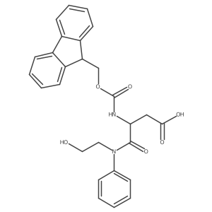 3-({[(9H-fluoren-9-yl)methoxy]carbonyl}amino)-3-[(2-hydroxyethyl)(phenyl)carbamoyl]propanoic acid Structure