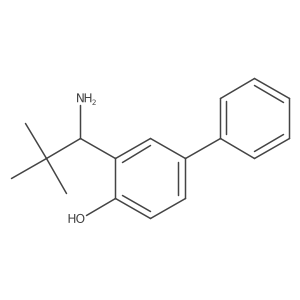 2-(1-Amino-2,2-dimethylpropyl)-4-phenylphenol结构式