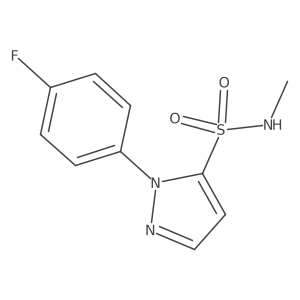 1-(4-fluorophenyl)-N-methyl-1H-pyrazole-5-sulfonamide Structure