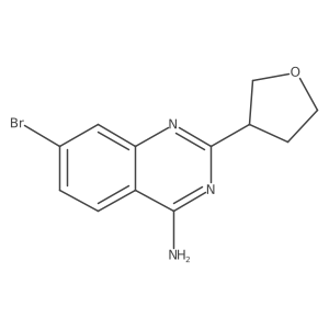 7-Bromo-2-(oxolan-3-yl)quinazolin-4-amine结构式