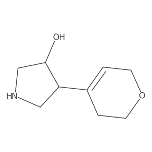 4-(3,6-dihydro-2H-pyran-4-yl)pyrrolidin-3-ol Structure