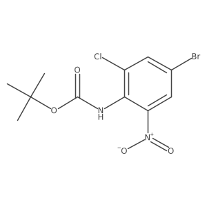 Tert-butyl (4-bromo-2-chloro-6-nitrophenyl)carbamate Structure