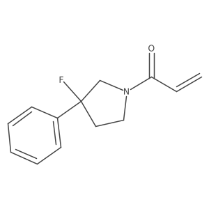 1-(3-Fluoro-3-phenylpyrrolidin-1-yl)prop-2-en-1-one结构式
