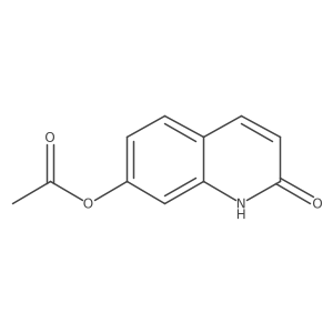 7-(Acetyloxy)-2(1H)-quinolinone Structure