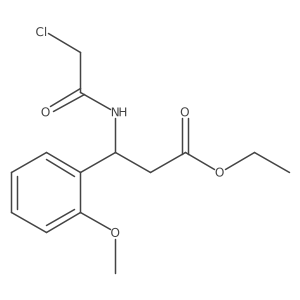 Ethyl 3-(2-chloroacetamido)-3-(2-methoxyphenyl)propanoate Structure