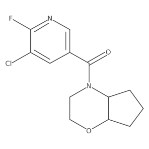 Rac-5-[(4ar,7as)-octahydrocyclopenta[b][1,4]oxazine-4-carbonyl]-3-chloro-2-fluoropyridine Structure