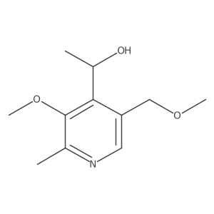 (1R)-1-[3-methoxy-5-(methoxymethyl)-2-methylpyridin-4-yl]ethan-1-ol结构式