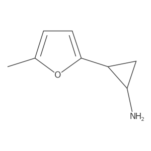 rac-(1R,2R)-2-(5-methylfuran-2-yl)cyclopropan-1-amine结构式
