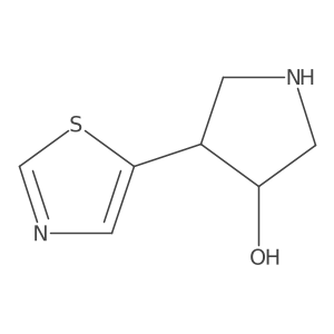 rac-(3R,4S)-4-(1,3-thiazol-5-yl)pyrrolidin-3-ol Structure