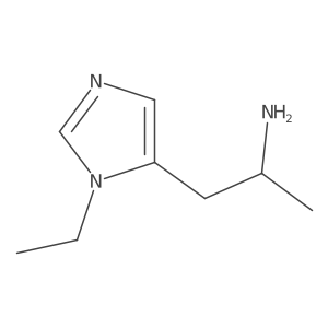 (2R)-1-(1-ethyl-1H-imidazol-5-yl)propan-2-amine结构式