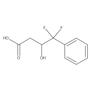 (3S)-4,4-difluoro-3-hydroxy-4-phenylbutanoic acid Structure