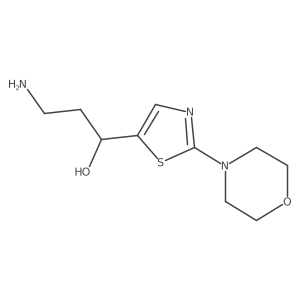 (1R)-3-amino-1-[2-(morpholin-4-yl)-1,3-thiazol-5-yl]propan-1-ol结构式