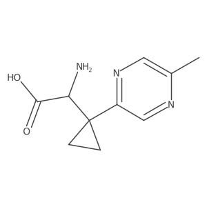 2-Amino-2-[1-(5-methylpyrazin-2-yl)cyclopropyl]acetic acid结构式