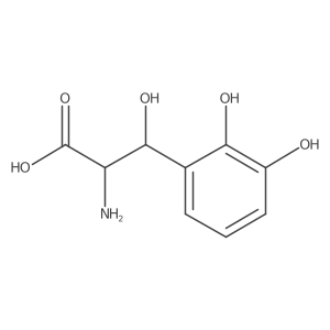 2-Amino-3-(2,3-dihydroxyphenyl)-3-hydroxypropanoic acid结构式