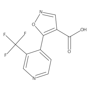 5-[3-(Trifluoromethyl)pyridin-4-yl]-1,2-oxazole-4-carboxylic acid结构式
