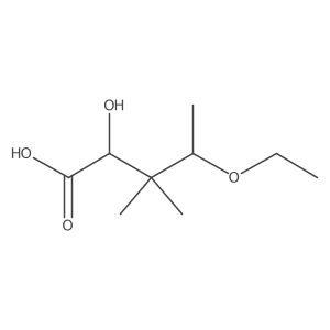 4-Ethoxy-2-hydroxy-3,3-dimethylpentanoic acid结构式